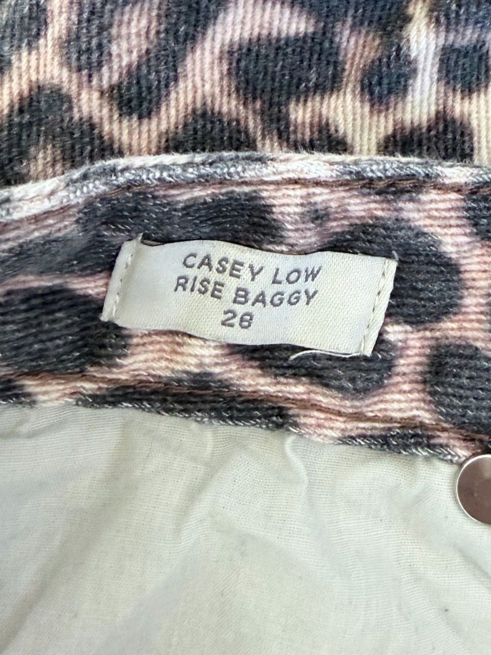 PacSun Leopard Print Jeans - Casey Low Rise - Picture 3 of 4